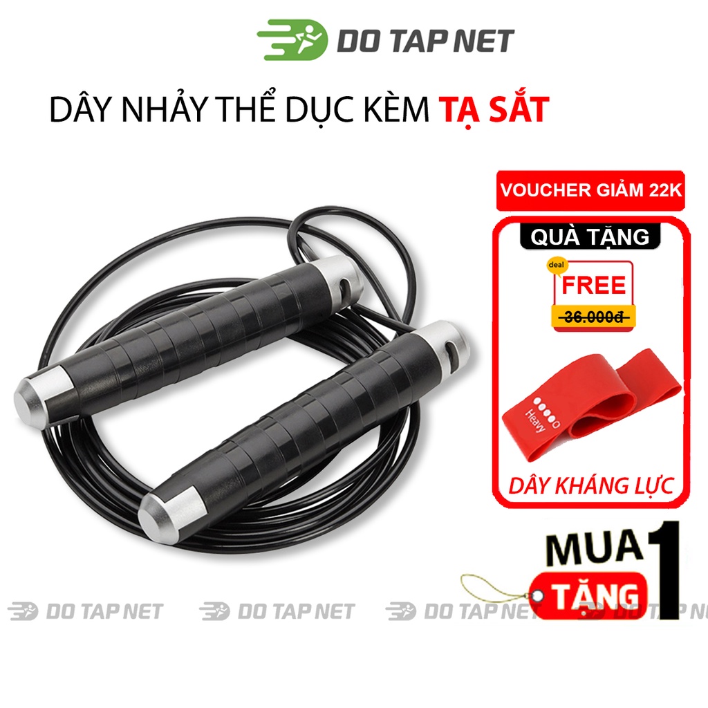 Dây Nhảy Thể Dục Dây Nhảy Kèm Tạ Sắt Nặng Chuyên Nghiệp Cho Các Bài Tập Thể Lực
