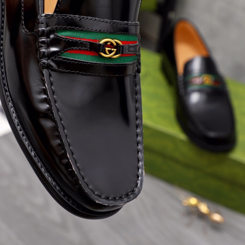 Giày lười nam giày công sở da thật cao cấp Gucci GC