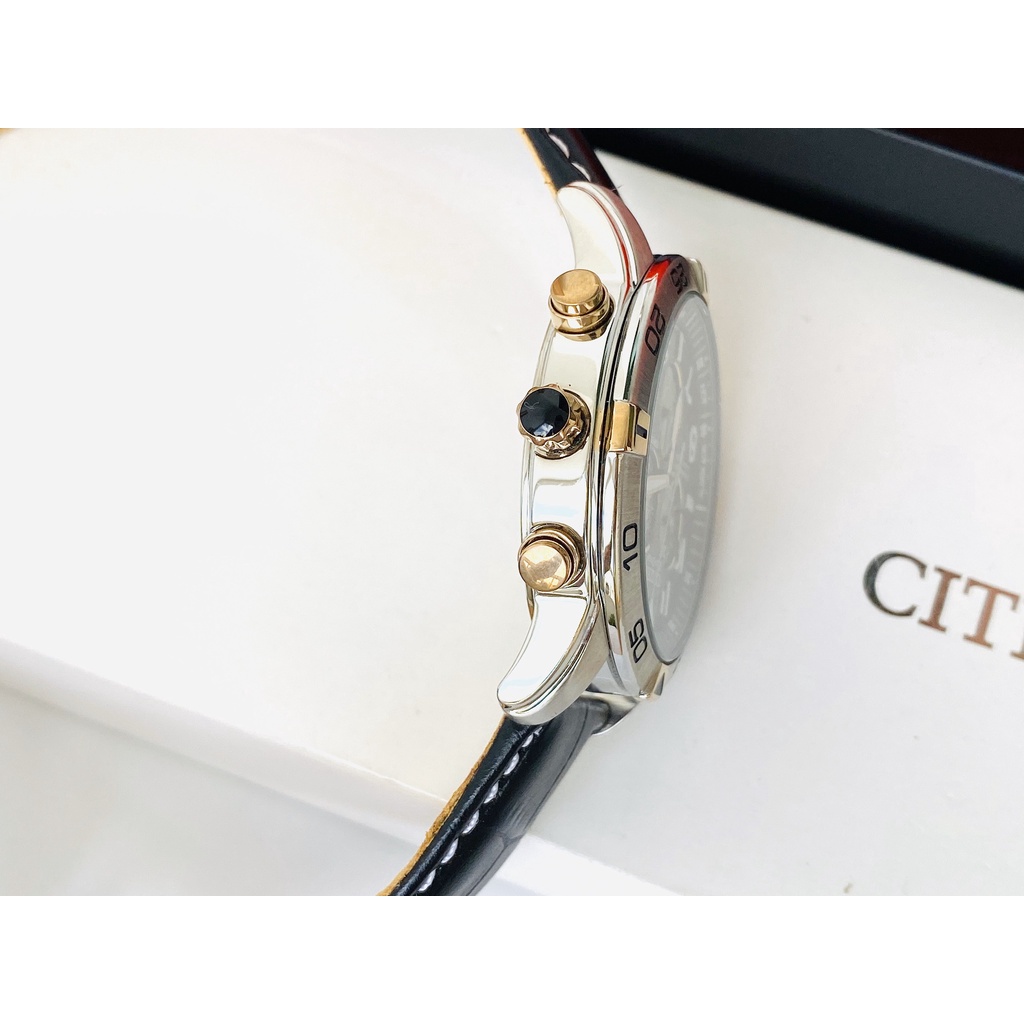 Đồng hồ nam dây da Citizen Eco Drive Perpetual Calendar Chronograph BL5476-00E