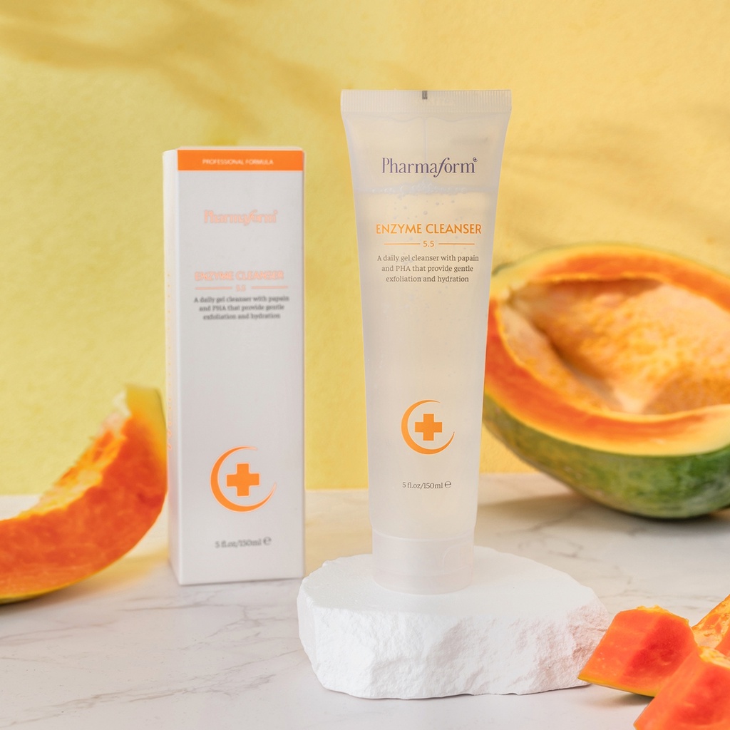 Sữa rửa mặt GEL tẩy tế bào chết, làm sạch bụi bẩn và cấp ẩm cho da Pharmaform Enzyme Cleanser Gel 150ml