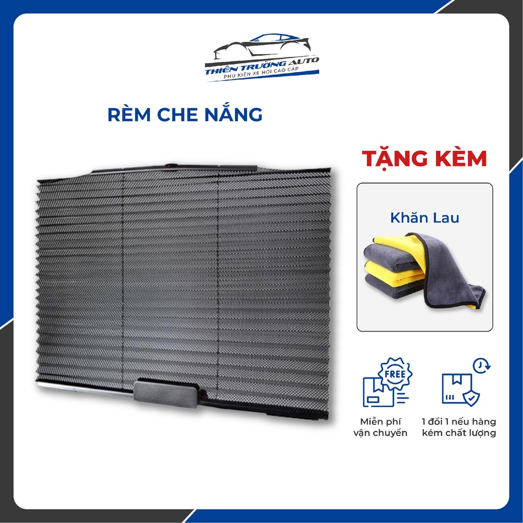 Rèm che nắng ô tô 2 mặt 3M xếp ly có thể kéo lên xuống - Thiên Trường Auto