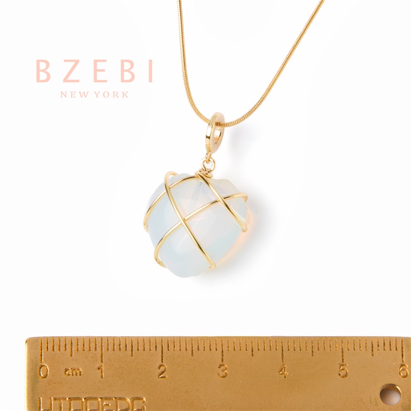 Vòng cổ Mặt Búp Bê Barbie Đính Đá Opal Dễ Thương Kèm Hộp Đựng 950n