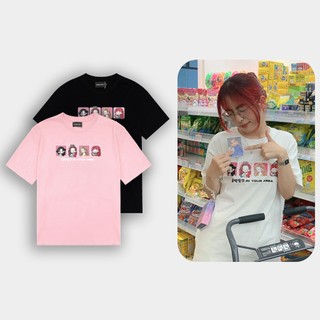 In your area tee - áo thun black.pink unisex oversize 3 màu đen/trắng/hồng ruốc