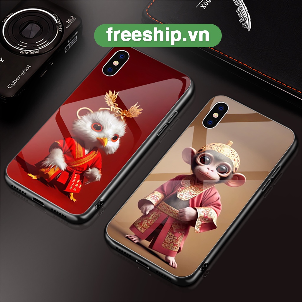 Ốp iphone kính cường lực 12 con giáp cực chất tuổi Tý Sửu Dần Mão Thìn Tỵ Ngọ Mùi Thân Dậu Tuất Hợi đủ mã 6-14