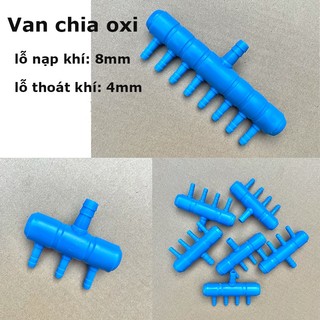 Rẻ🎉Van Chia Oxi Nhiều đầu ra cho dàn cá cảnh tép cảnh, ống chia dây sủi khí Oxy 2-3-4-6 đầu cho hồ cá cảnh