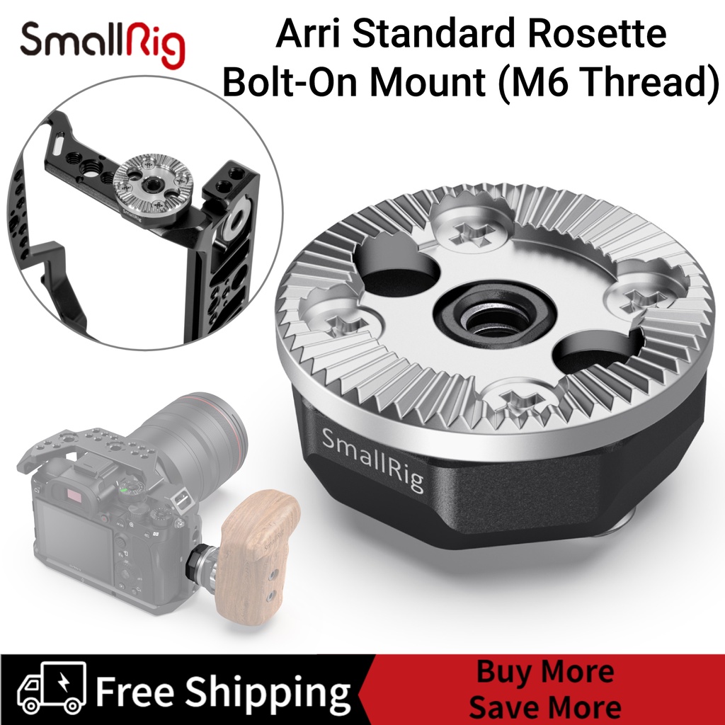 Gắn bu lông Rosette tiêu chuẩn SmallRig Arri (M6 Thread) SAP2804