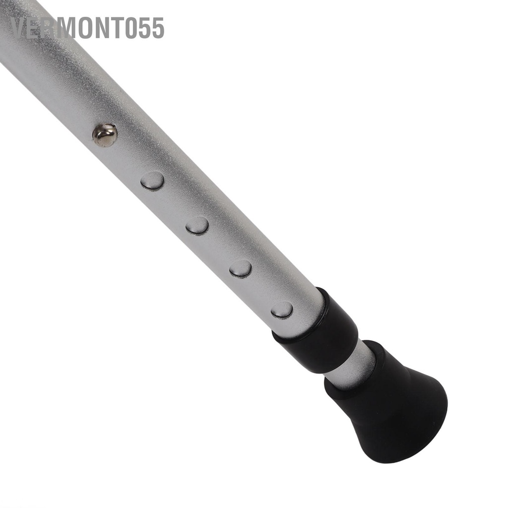 Vermont055 Phân Mía Có Thể Gập Lại Chống Trơn Trượt Điều Chỉnh Chiều Cao Ghế Nạng Hợp Kim Nhôm Đèn Pin Cho Người Tuổi