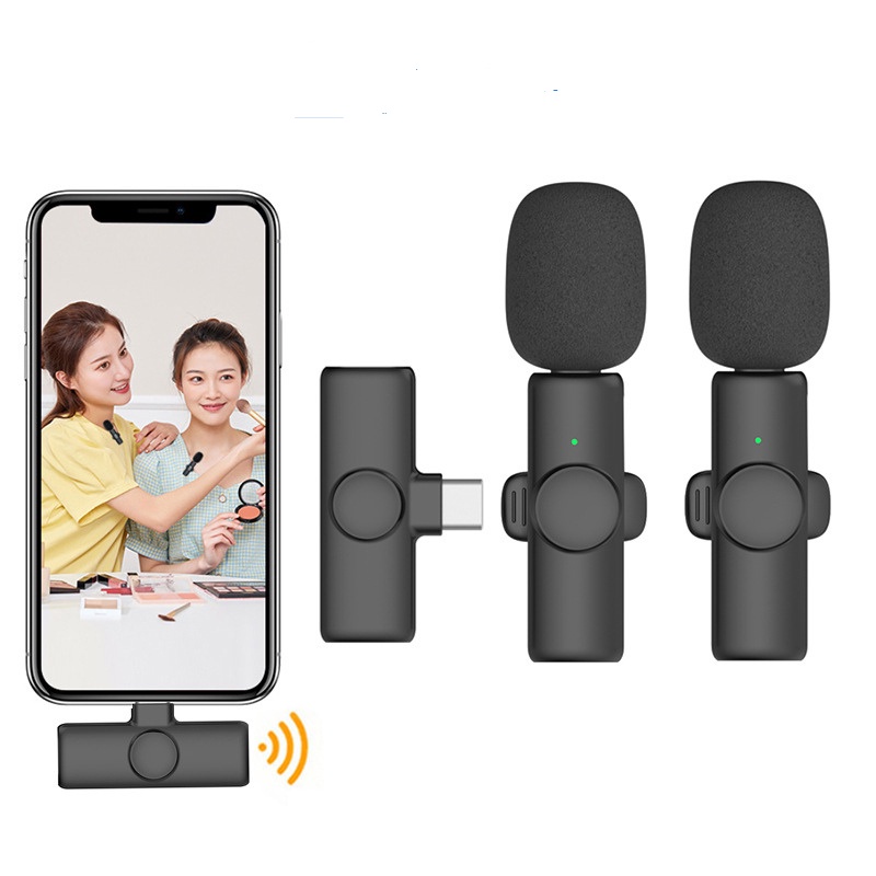 Micro cài áo thu âm không dây dành cho điện thoại K8 - K9