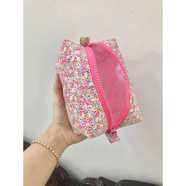 Hộp bút/ Pouch đựng mỹ phẩm hoa nhí