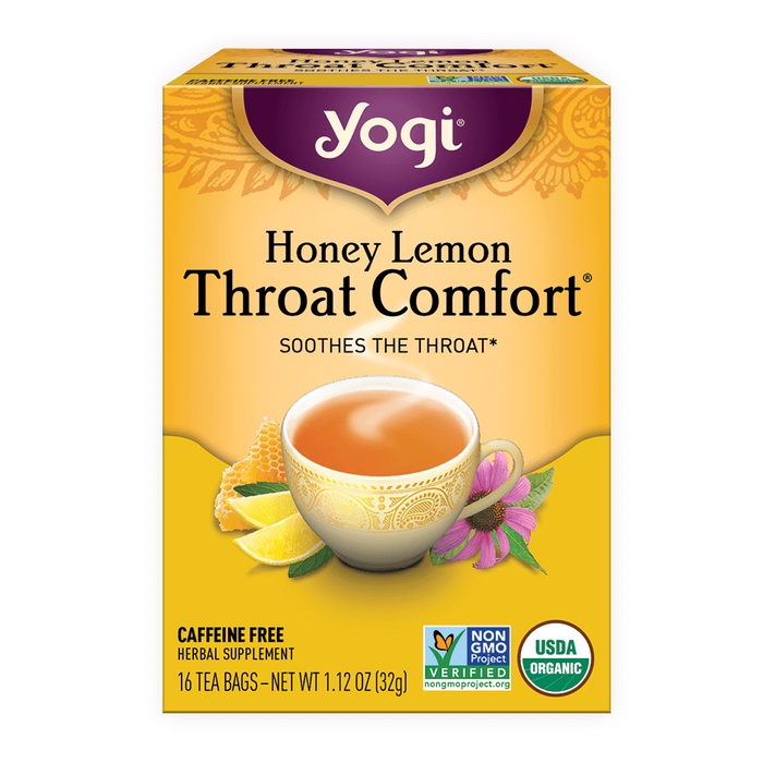 TRÀ HỮU CƠ YOGI GIÚP LÀM DỊU CỔ HỌNG THROAT COMFORT