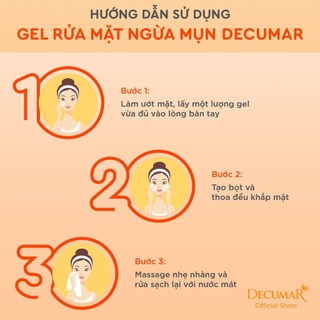 Sữa rửa mặt dạng Gel Decurma Advanced 50g