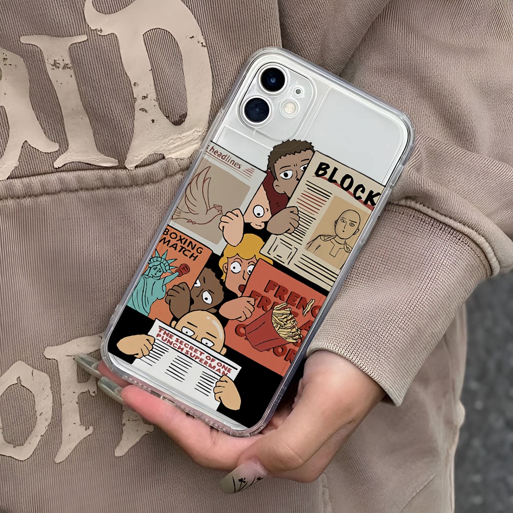 Ốp Điện Thoại Trong Suốt In Hình Hoạt Hình Dễ Thương Cho iphone 14 pro Max 11 13 12 7Plus X XS Max