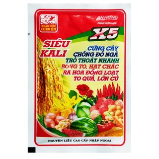 Phân bón lá siêu kali  X5 siêu ra hoa, siêu đậu quả gói 25g