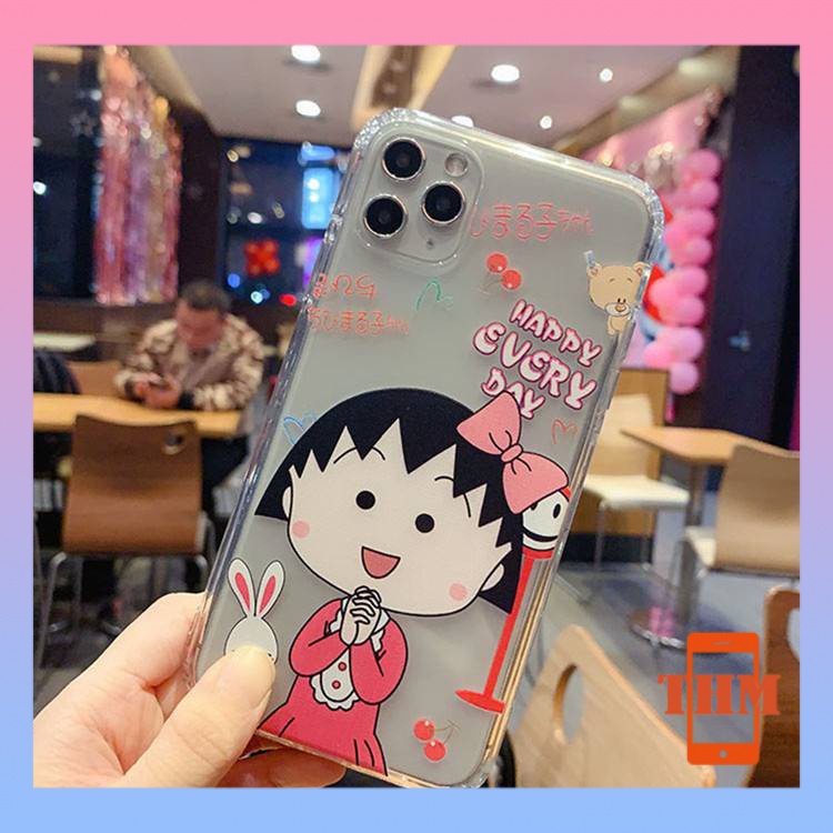 Ốp Điện Thoại Trong Suốt Hình Maruko Cho iPhone 6 / 6plus / 6s / 6splus / 7 / 7plus / 8 / 8plus / x / xr / xs / 11 / 12 / 13 / pro / max / plus / promax / 732