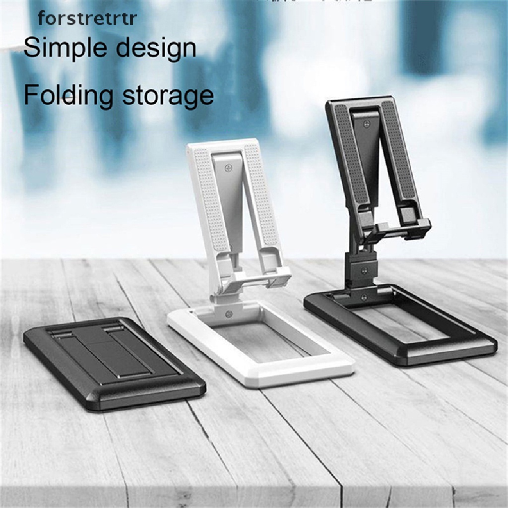 Forstretrtr Portable Tablet Mobile Phone Desktop Holder Adjustable Desk Smartphone Stand EN
