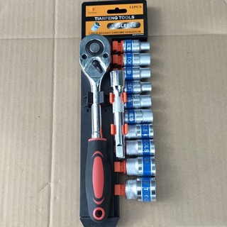 Bộ tuýp, bộ khẩu 12 chi tiết 1/2 cần xiết tự động