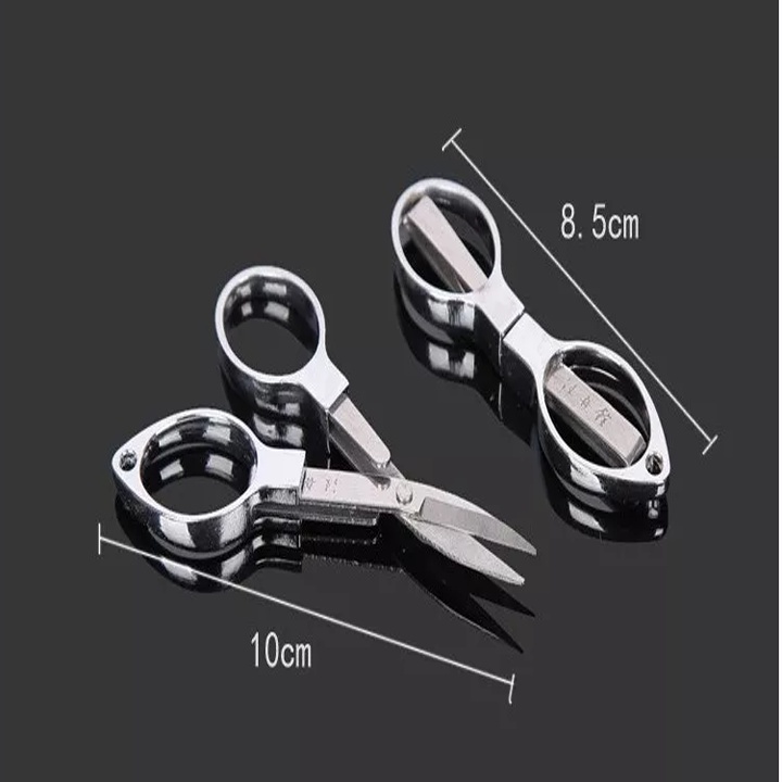 KhaLy Kéo Cắt Dây Câu Cá Hình Số 8 Gấp Gọn Tiện Lợi Bằng Thép Không Gỉ PK-33