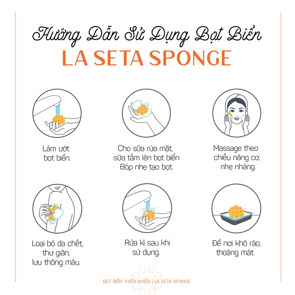 Bọt Biển Tắm Gội 100% Thiên Nhiên_YELLOW FLORIDA