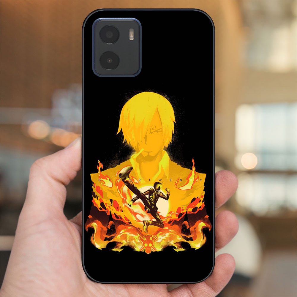 Ốp lưng Vivo Y15s, Y15a viền đen in hình Sanji One Piece Đảo Hải Tặc