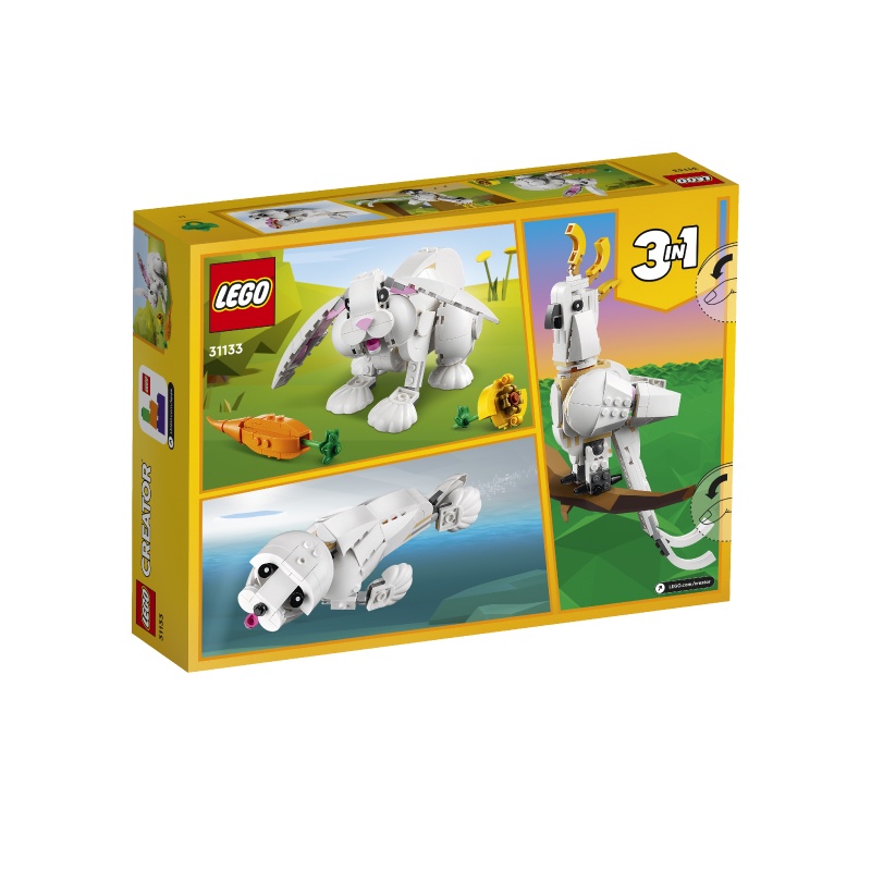 Đồ Chơi Lắp Ráp LEGO Creator Thỏ Trắng Dễ Thương 31133 (258 chi tiết)
