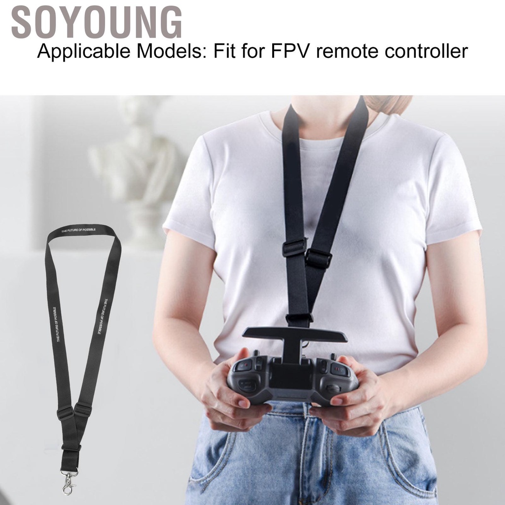Soyoung Remote Controller Lanyard Neck Strap Nylon Hanging Safety with Adjustable Buckle for FPV