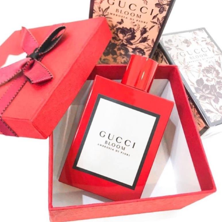 Nước Hoa Nữ Gucci Bloom Đỏ  - Nước Hoa Gucci Bloom màu Đỏ mùi thơm tiểu thư.