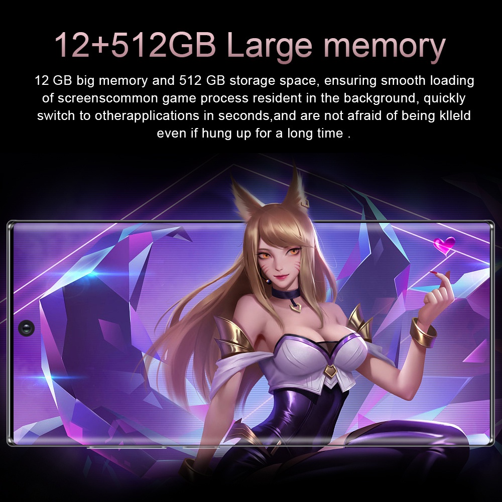 Điện thoại di động Galaxy S22 Ultra nguyên bản 7,5 inch màn hình lớn Video hỗ trợ trò chơi 5G Máy ảnh HD giảm