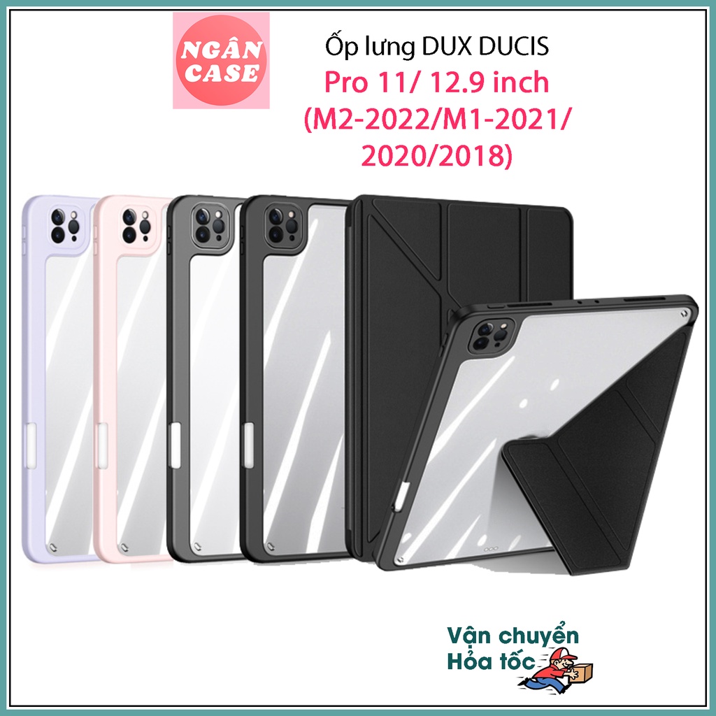 Bao da DUX DUCIS cho iPad Pro 11 inch/ 12.9 inch (M2-2022/M1-2021/2020/2018) - Mặt lưng trong, Có Khay Bút (DÒNG MAGI)