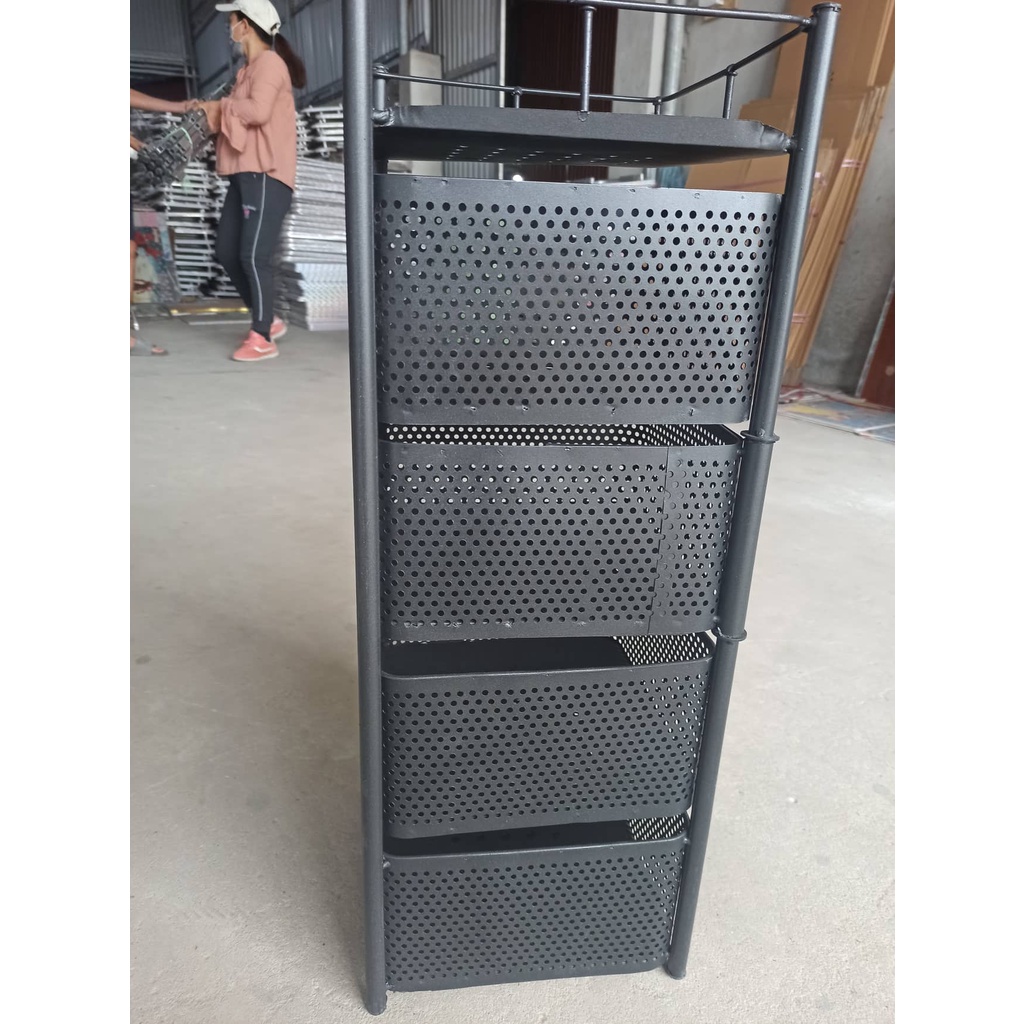 🔥KỆ 5 TẦNG 🔥Kệ Xoay Đa Năng 360 độ kệ Vuông, Kệ Đựng Đồ Thông Minh cao cấp Thép Carbon