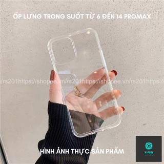 Ốp lưng trong suốt siêu mỏng dành cho 6/6plus/6s/6splus/7/7plus/8/8plus/x/xr/xs/11/12/13/pro/max/promax