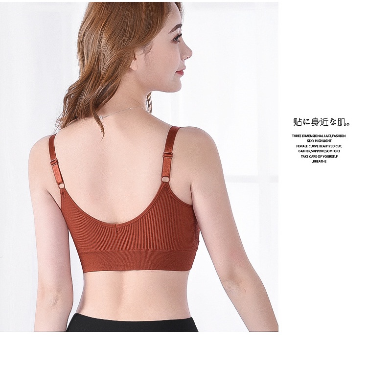 Áo bra 2 dây sẵn đệm đẩy ngực KIMCHIBIKINI Áo nót nữ cotton hàng xuất nhật AL002