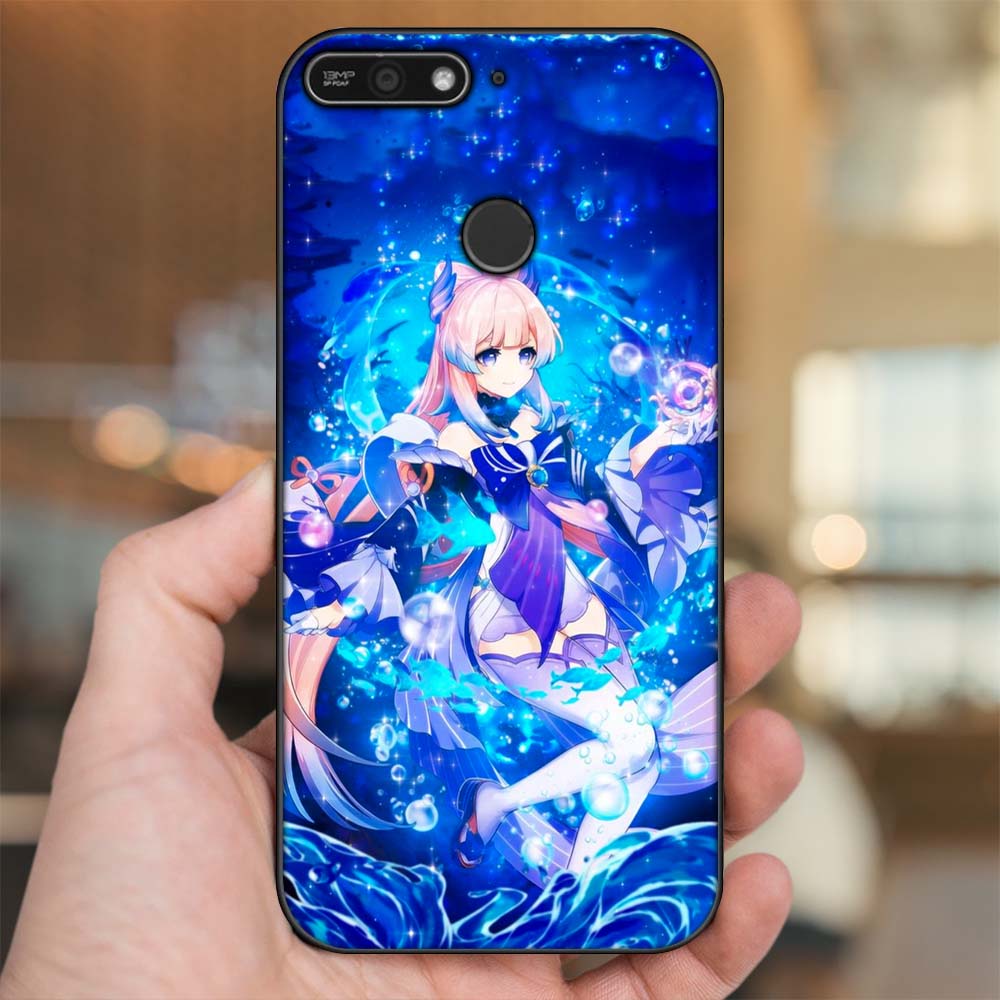 Ốp lưng Huawei Y6 Prime viền đen in hình Sangonomiya Kokomi Genshin Impact