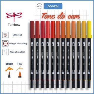 Bút Cọ TOMBOW ABT Dual Brush Pens Tone Đỏ Cam
