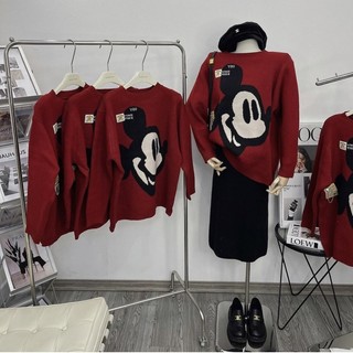 [Về Sẵn] Áo Len Mickey Đỏ Siêu Xinh L1