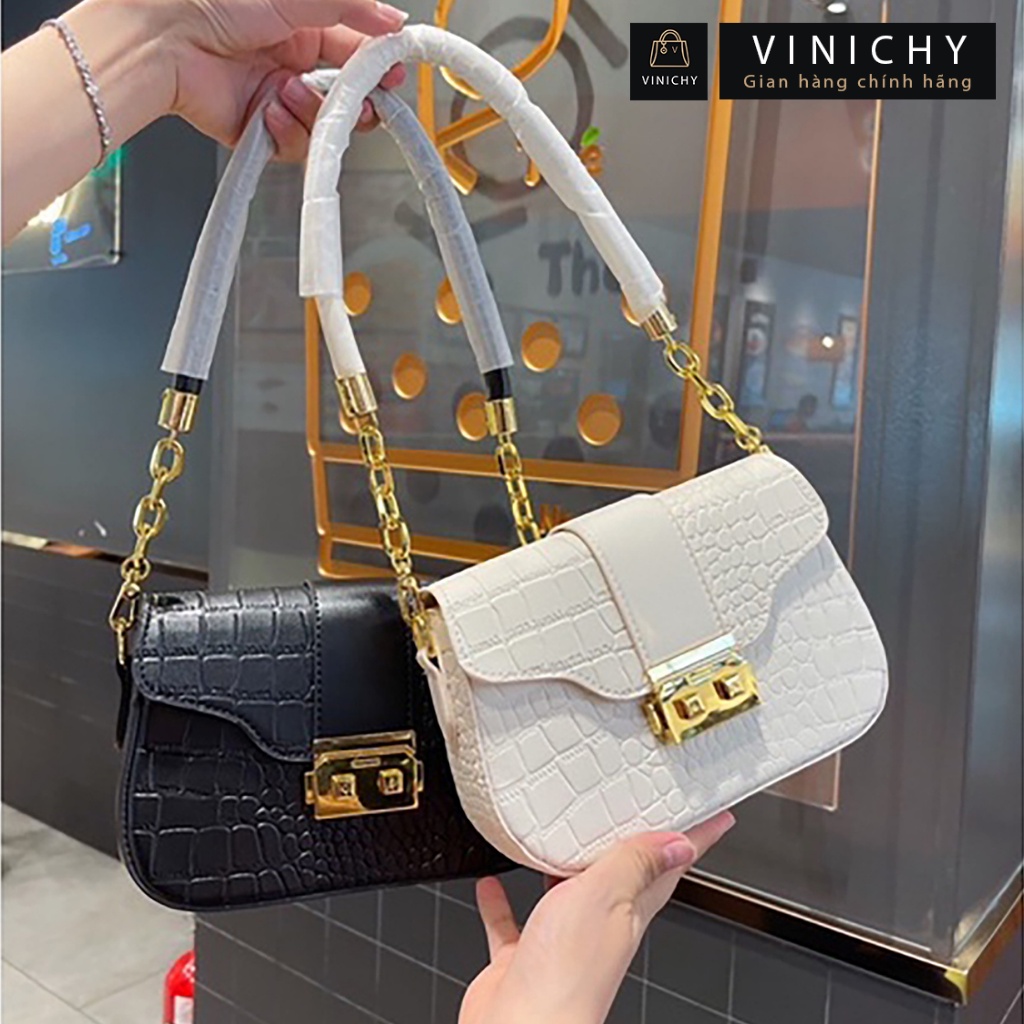 Túi xách nữ đeo chéo, đeo vai, túi đi chơi, đi học VINICHY, da đẹp, thời trang cao cấp size 22cm HA306