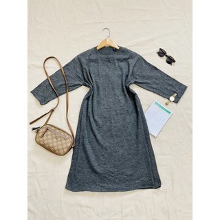 Đầm, Váy Len Xẻ Tà FREESIZE, BIGSIZE, 2hand