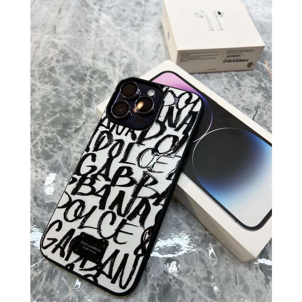 Ốp lưng Iphone D0lce Gabbana monogram Xs, 11Promax, 12Promax, 13Promax, 14Pro, 14Promax