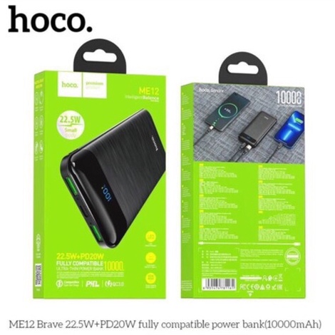 ⚡Mới⚡ Pin Sạc Dự Phòng Siêu Tốc 20W Hoco ME12 10000mAh Hỗ Trợ 2 Cổng Sạc Nhanh PD 22.5W + QC3.0 Chính Hãng BH 12 Tháng