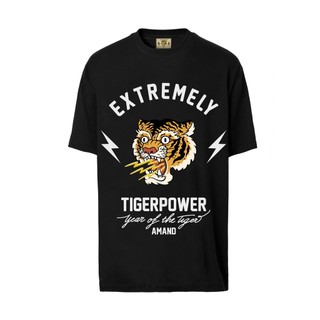 Áo Thun Amand Unisex Extremely Tiger T-Shirt - Black