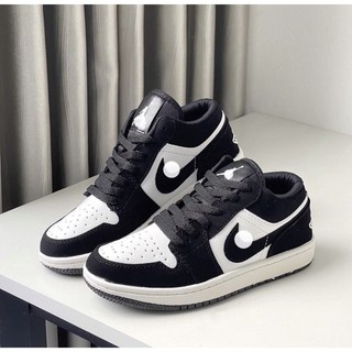 Giày thể thao nam nữ đen trắng cổ thấp, hàng full size 37-43