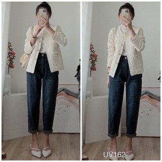 áo khoác dạ viền