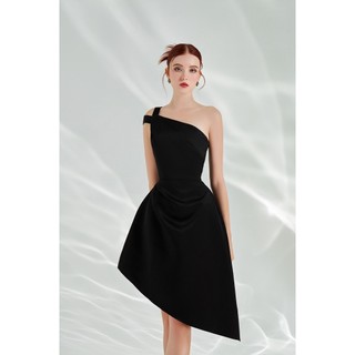 MAIDE Đầm thiết kế tà xéo lệch vai sang trọng MICOL DRESS