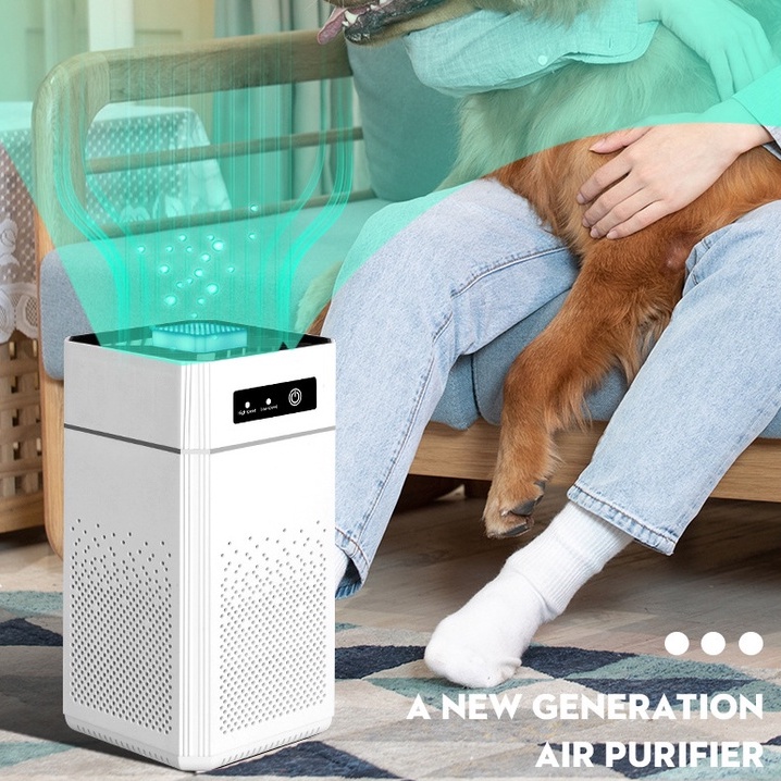 Máy lọc không khí mini ion âm Tiếng ồn thấp mùi UV 12*12*24cm Mokapick