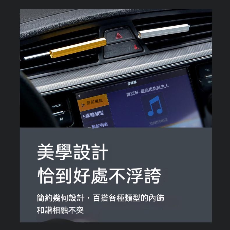 Kẹp Khuếch Tán Hương Thơm Xe Hơi Bằng Hợp Kim Gỗ