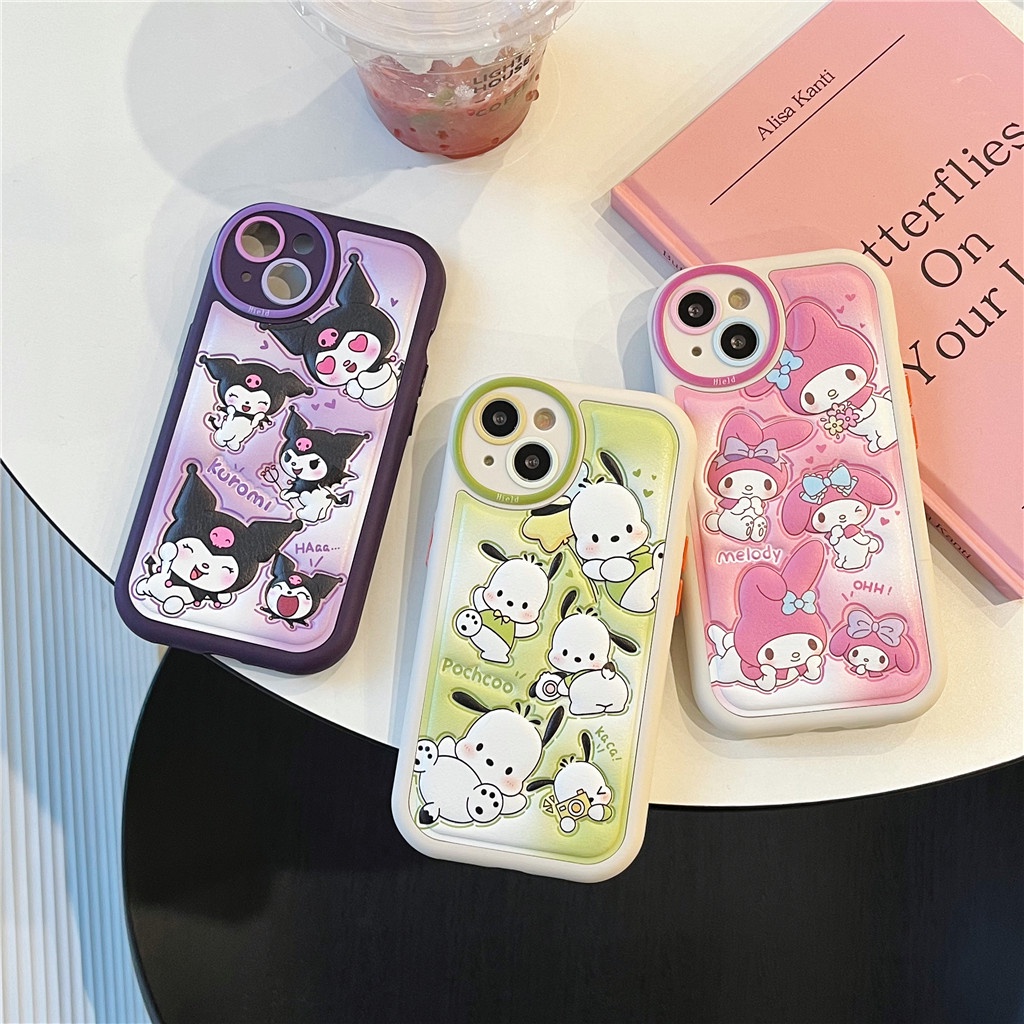 Ốp Điện Thoại Da Viền tpu Dẻo In Họa Tiết Hoạt Hình Góc Tròn Cho iphone 15 pro max 14 pro max 13 pro max 12 pro max