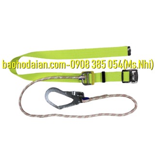 Dây đai an toàn kiểu nịt bụng dây thừng khóa sắt 1 móc thép