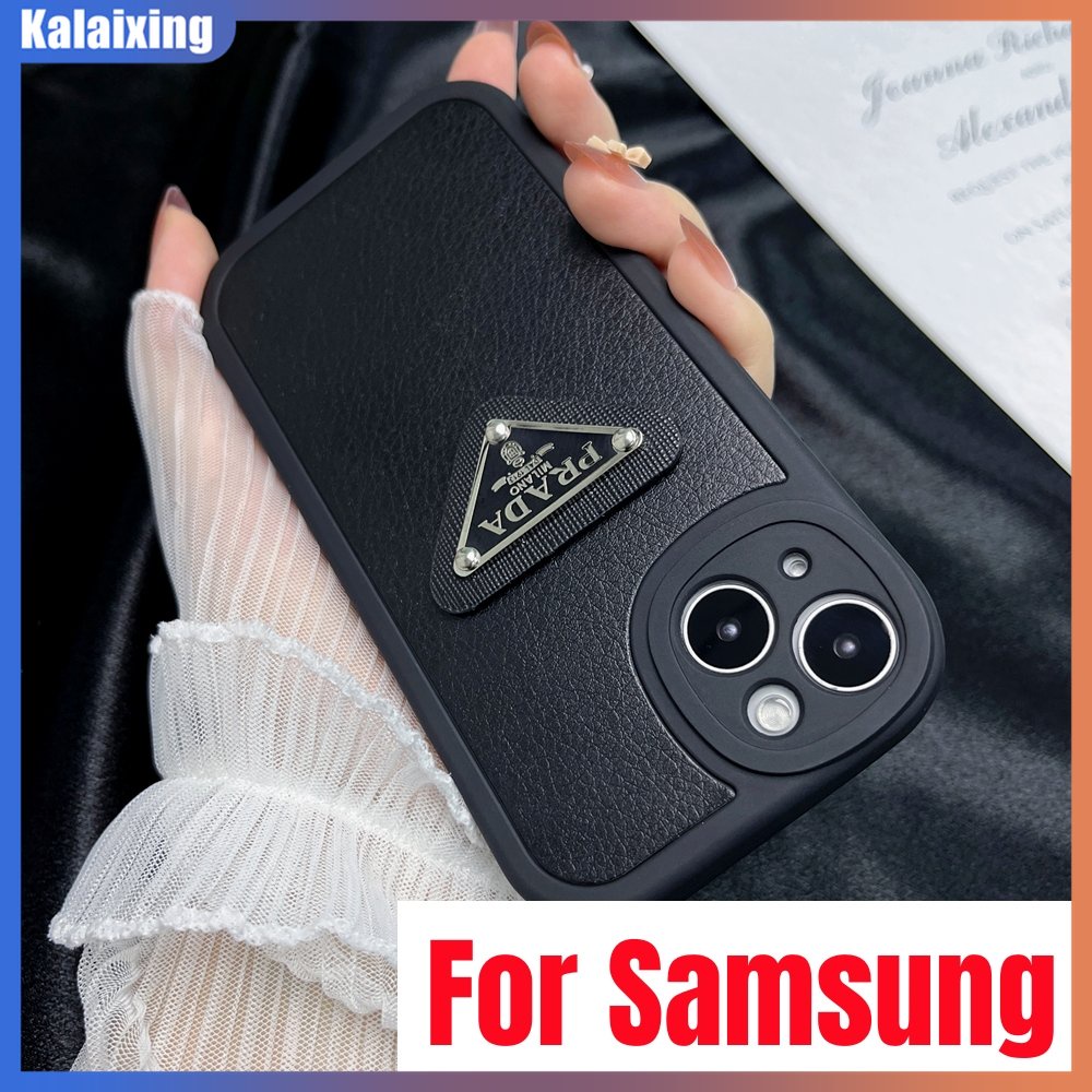 Ốp Điện Thoại Da Họa Tiết Prada Cho Samsung Galaxy A73 A53 A33 A13 5G S21 S22 Plus Ultra S21 FE A72 A52 A32 5G