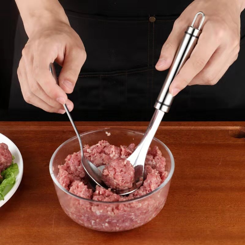 Thìa Muỗng Inox Làm Thịt Viên , Mọc Viên , Cá Viên Chất Liệu Inox 304 Không Gỉ 88356 Lavio Store88