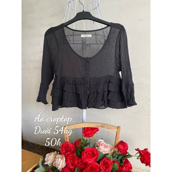 Áo vin thun dáng croptop