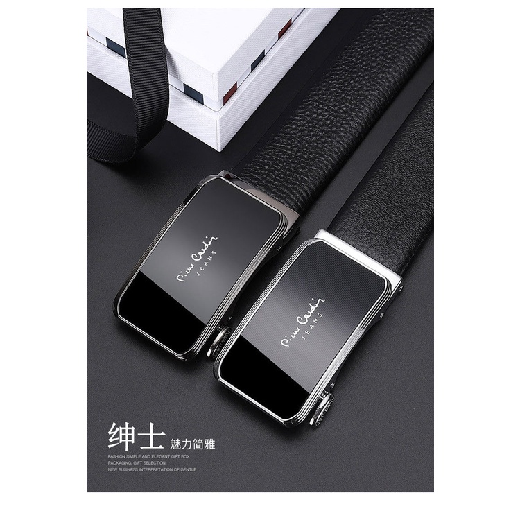 Thắt lưng da nam Pierre Cardin chính hãng, da bò thật 100%